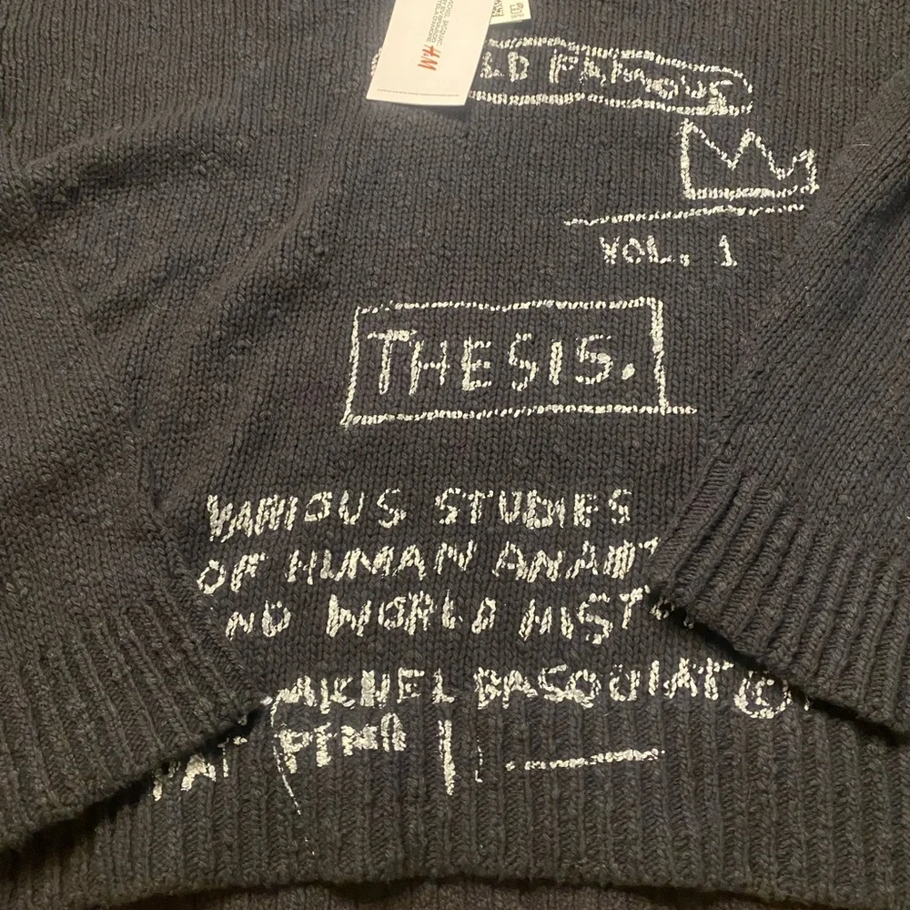 H&M X Jean-Michel Basquiat El Bravado & Tela D’Amore Sweater